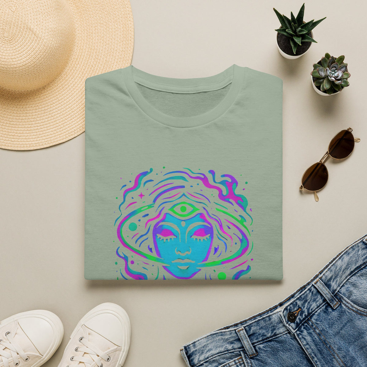 Psychedelic third-eye portrait T-Shirt