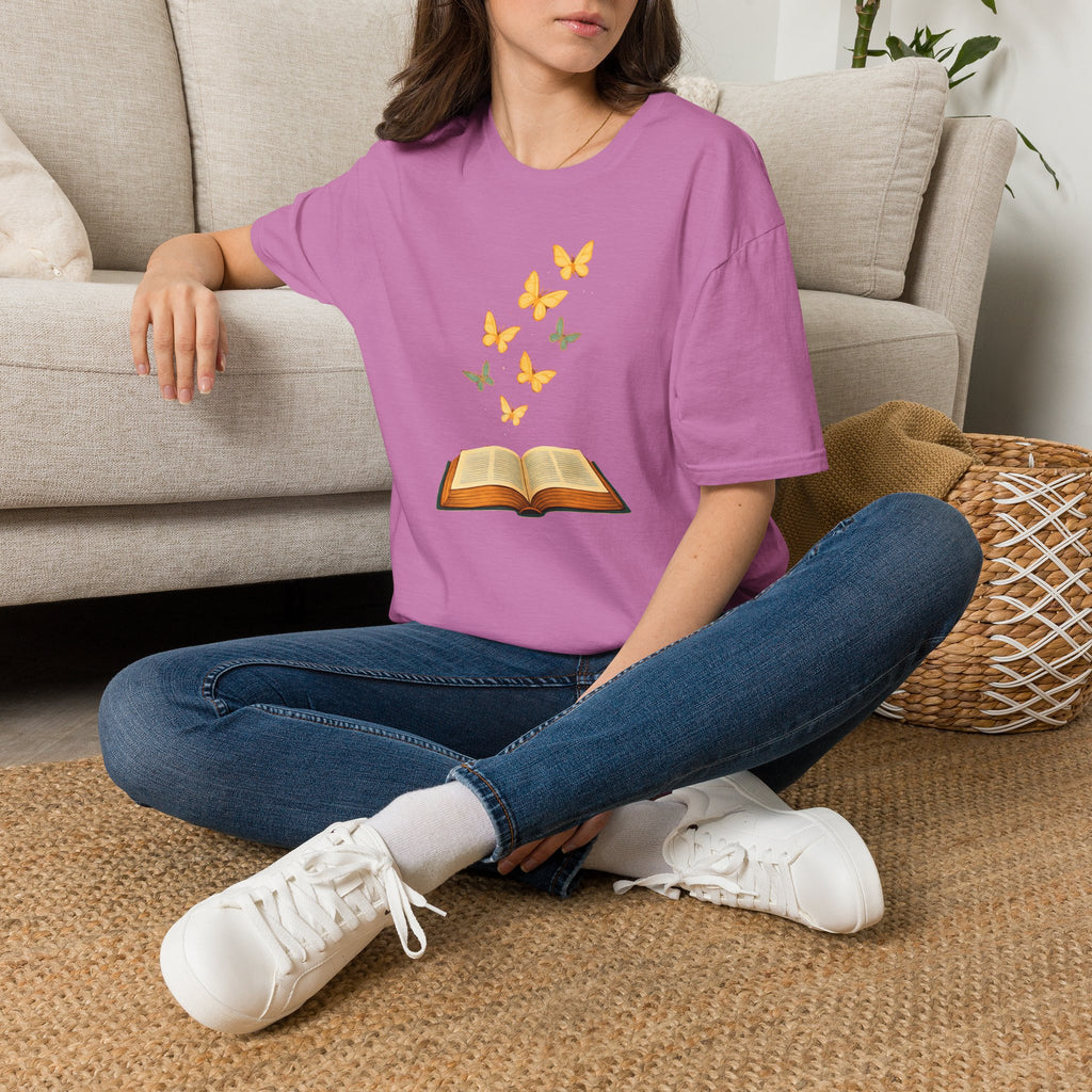 Butterflies Rise from Book T-Shirt