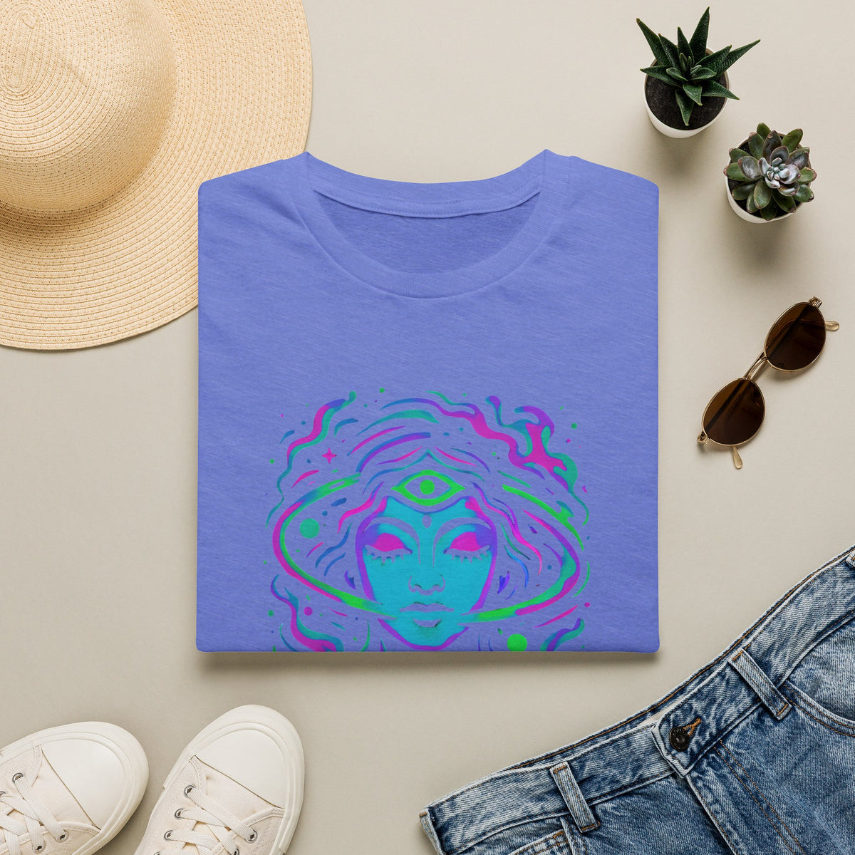Psychedelic third-eye portrait T-Shirt