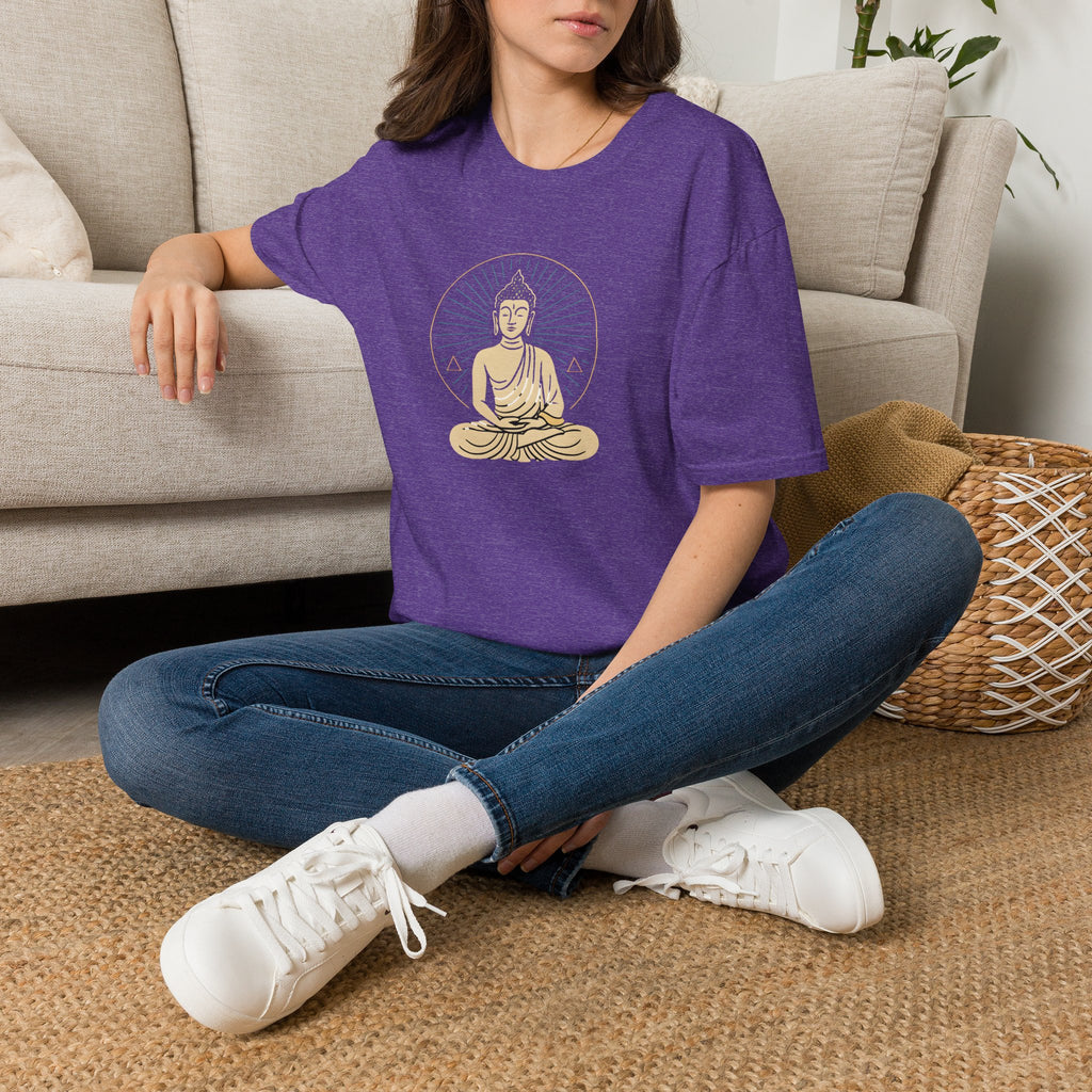 Golden Meditating Buddha T-Shirt