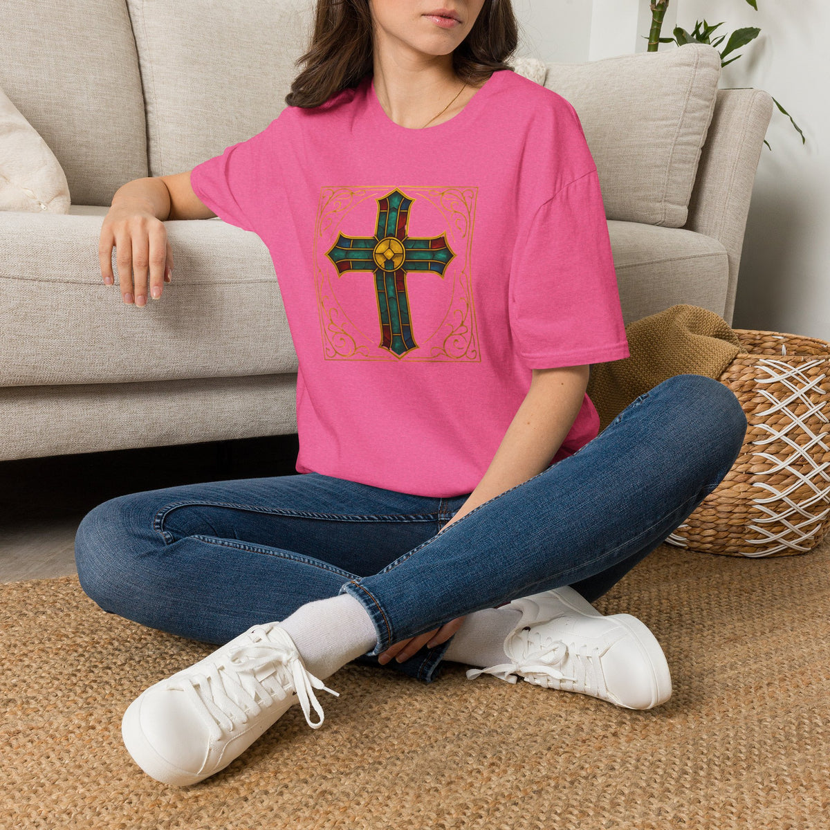 Stained Glass Cross T-Shirt