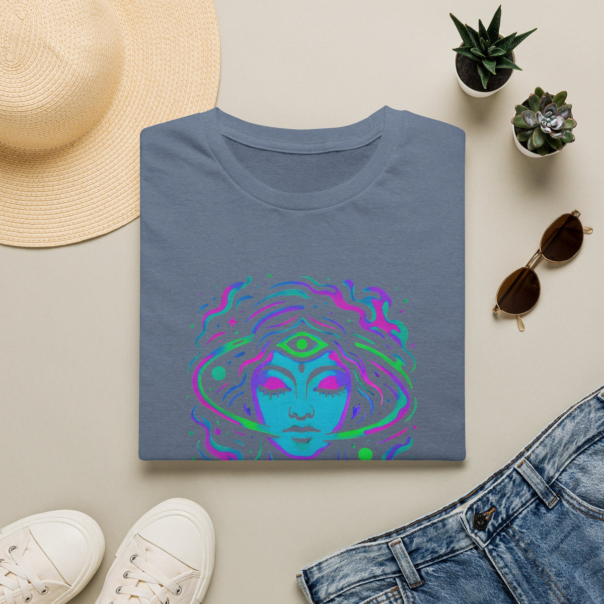 Psychedelic third-eye portrait T-Shirt