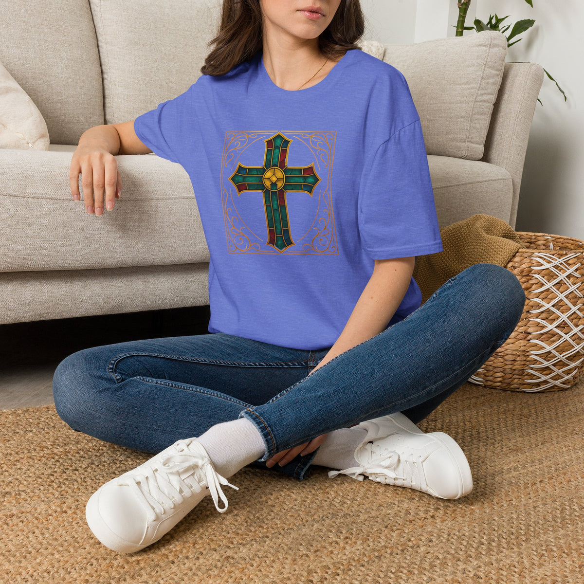 Stained Glass Cross T-Shirt