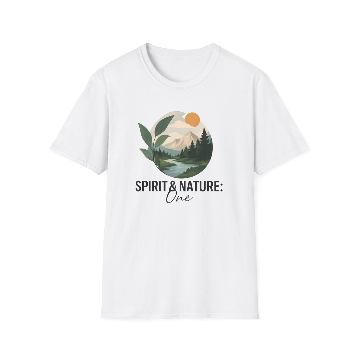 Mountain River Landscape T-Shirt