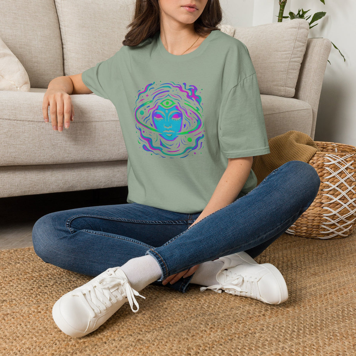 Psychedelic third-eye portrait T-Shirt