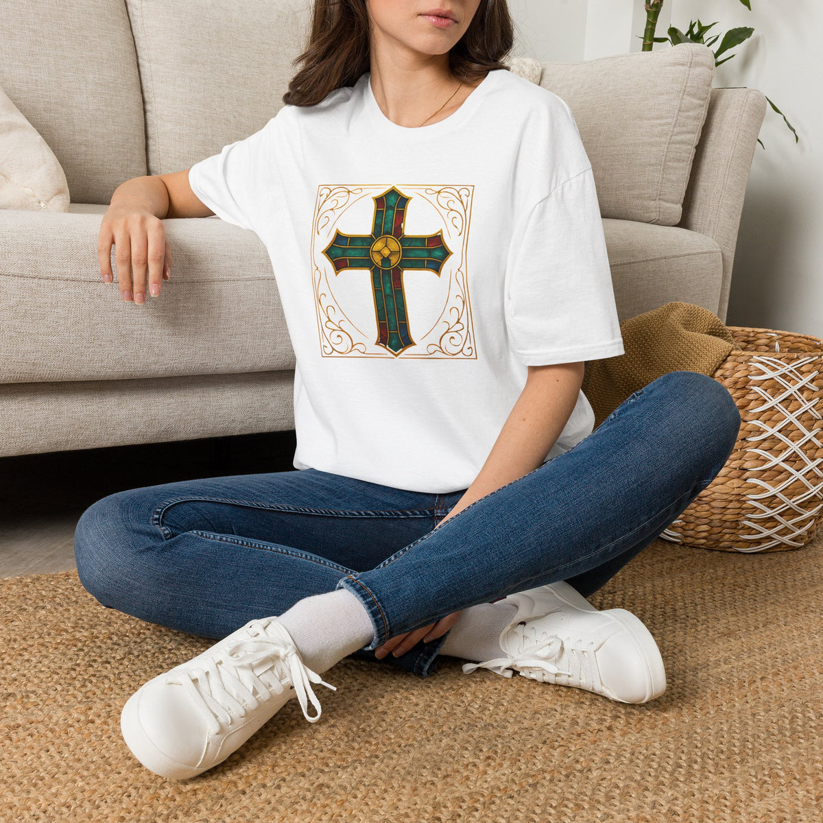 Stained Glass Cross T-Shirt