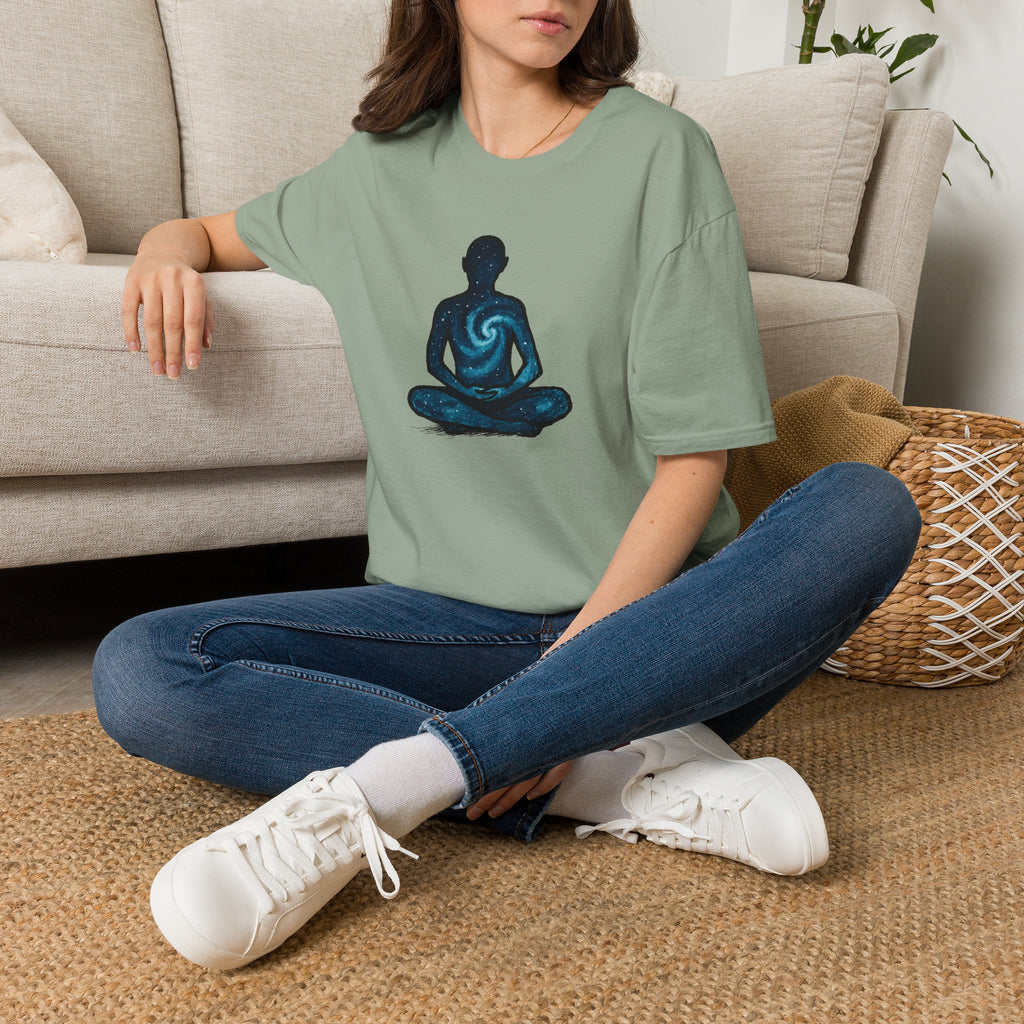 Galaxy Meditation Silhouette T-Shirt