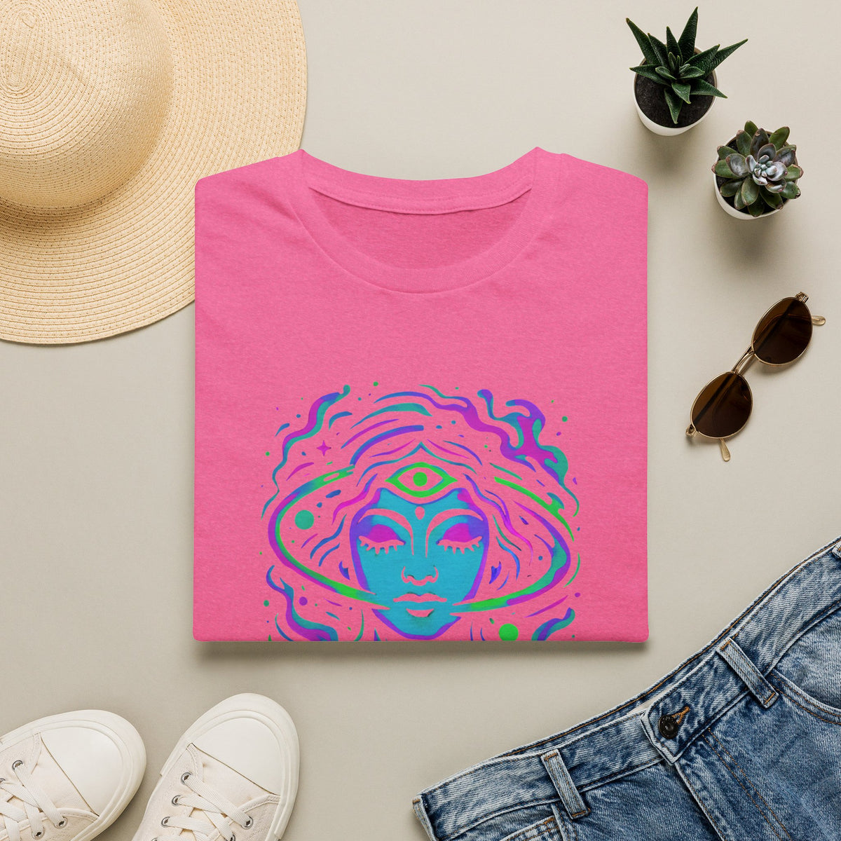 Psychedelic third-eye portrait T-Shirt