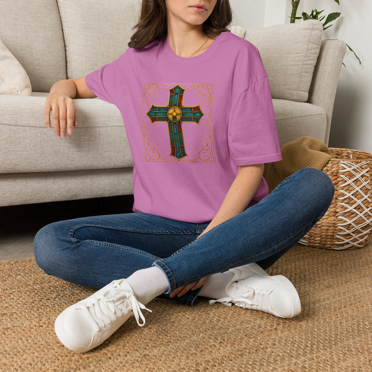 Stained Glass Cross T-Shirt