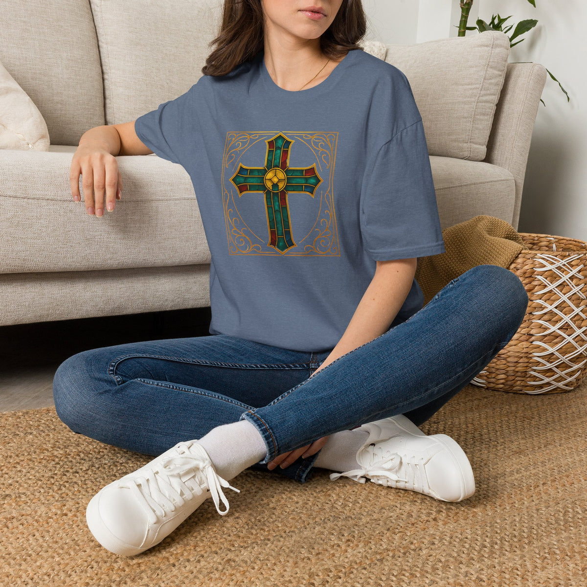 Stained Glass Cross T-Shirt