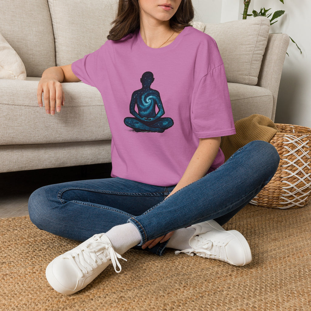 Galaxy Meditation Silhouette T-Shirt