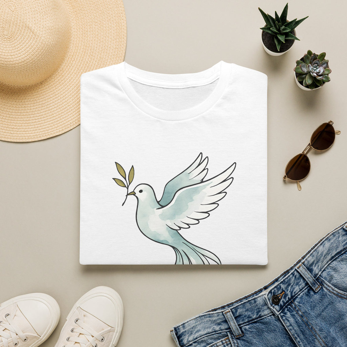 Dove with Olive Branch T-Shirt