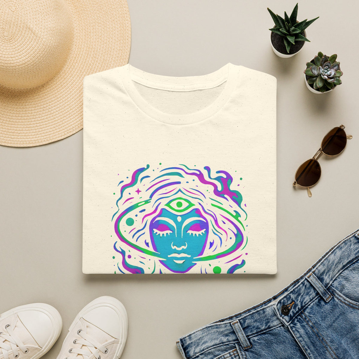 Psychedelic third-eye portrait T-Shirt