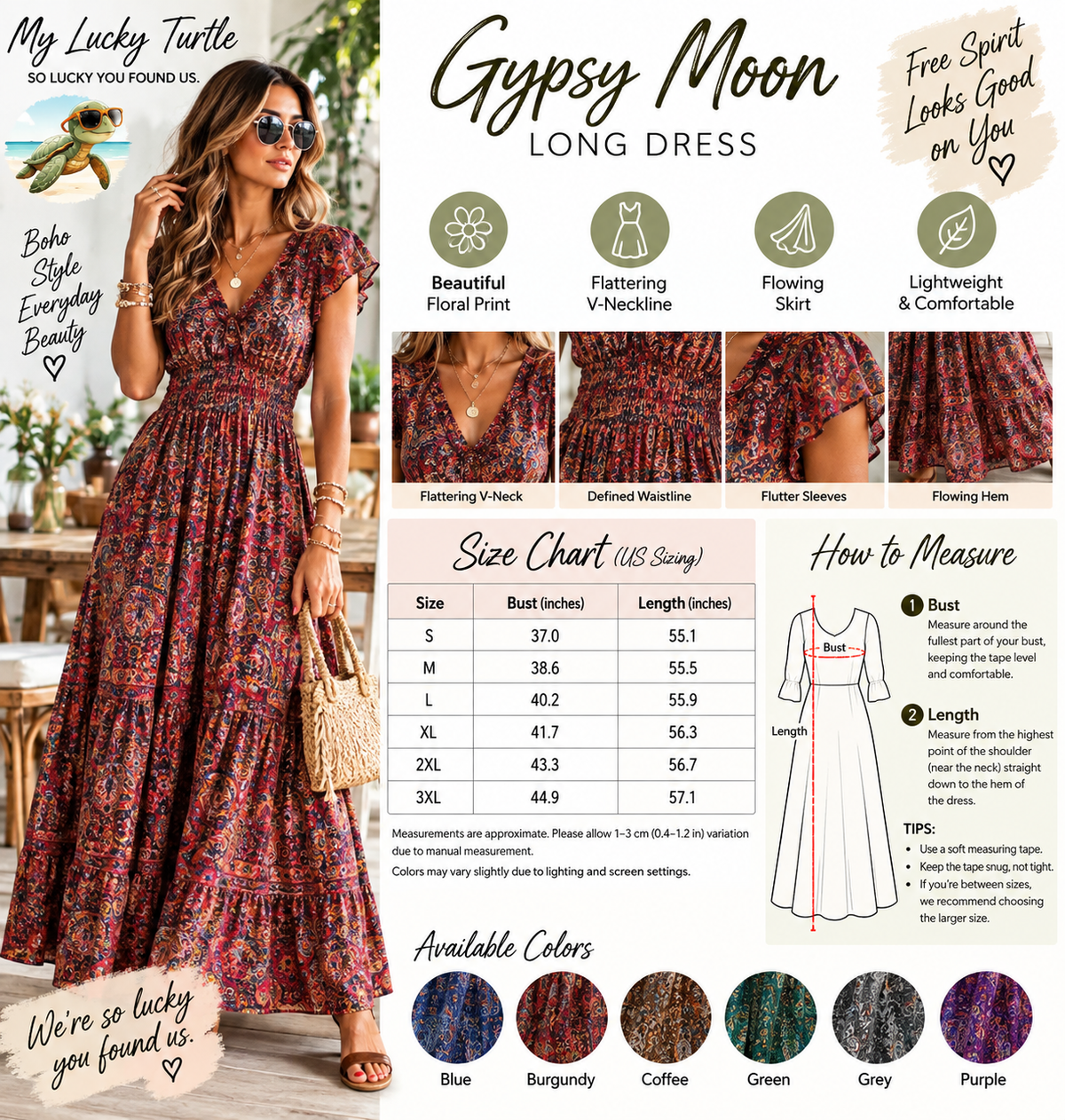 Gypsy Moon Long Dress