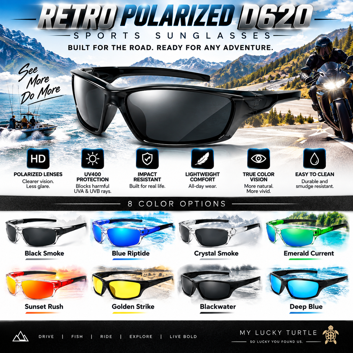 Blue Current Sport Sunglasses