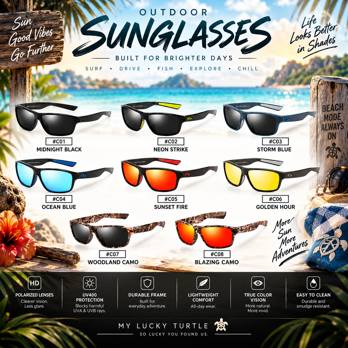 Coastal Edge Polarized Sunglasses