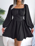 Moonlight Square-Neck Mini Dress